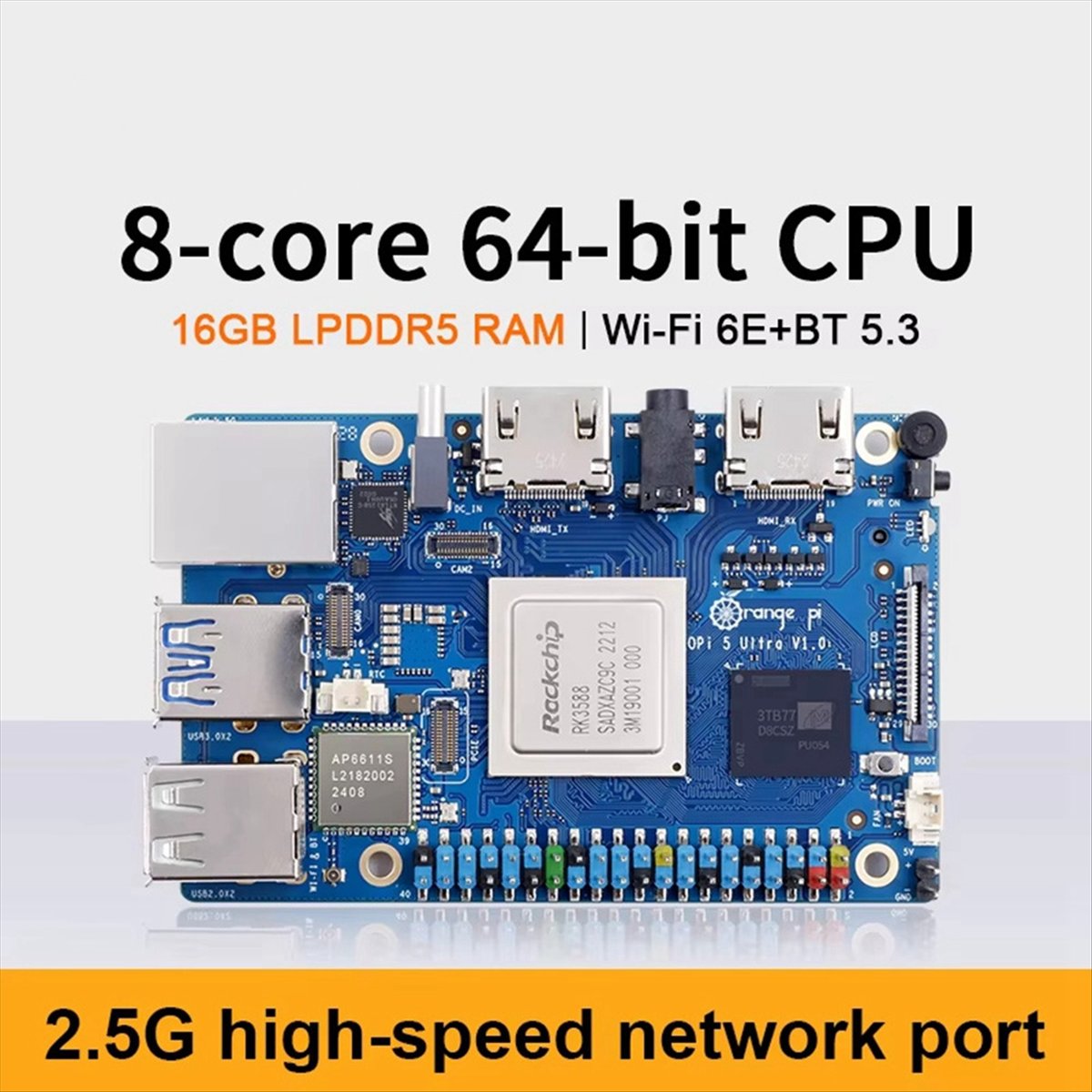 DT75BG Płytka Rozwojowa 5 Ultr – Rockchip Rk3588 Development Board recenzja i cena